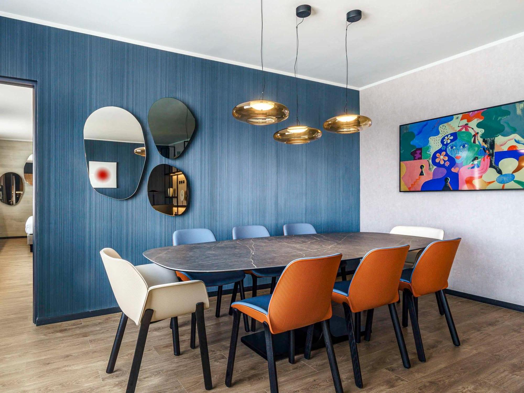 فندق Pullman Santiago El Bosque المظهر الخارجي الصورة Dining room